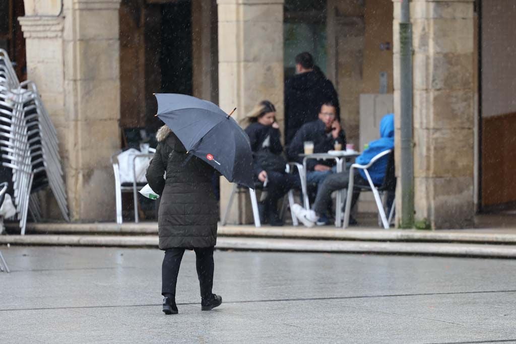 Lluvia y mucho viento en Asturias por la borrasca &#039;Herminia&#039;