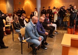 Juicio al 'clan de los Sandulache', en la Audiencia Provincial, en Oviedo.