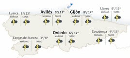 El tiempo en Asturias: esta es la previsión para este martes, 28 de enero