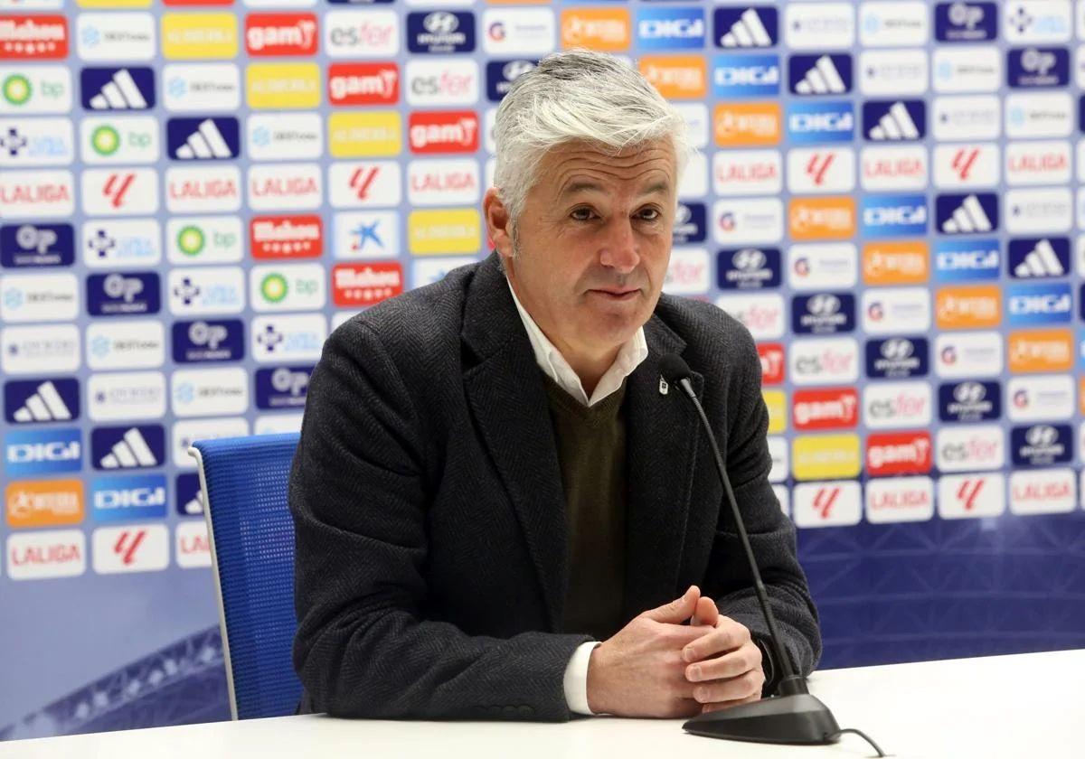 El director deportivo del Real Oviedo, Roberto Suárez.