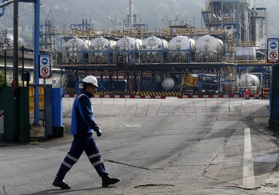 Instalaciones de la planta de Química del Nalón, en Trubia, una de las empresas asociadas a Feique.