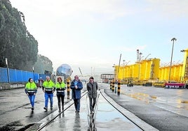 Mejoras realizadas recientemente en el muelle de Valliniello.