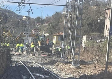 La obra del soterramiento de Langreo cierra el acceso al valle de Lantero el fin de semana