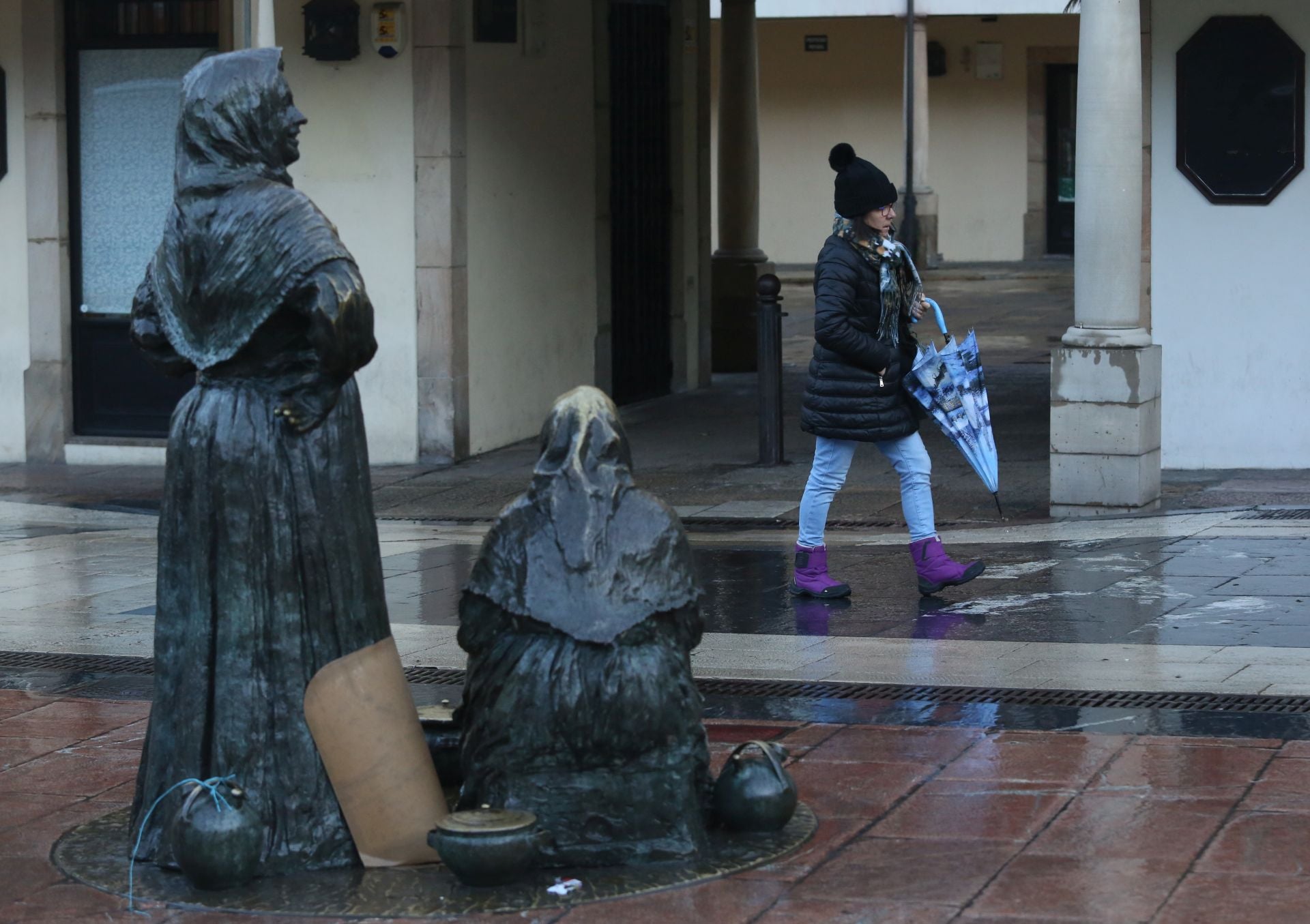 Nieve, mucho viento y fuerte oleaje en Asturias por cupla de &#039;Ivo&#039;