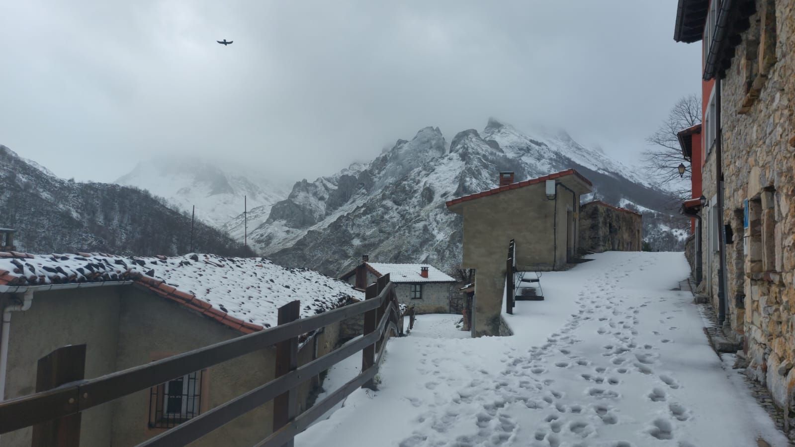 Nieve, mucho viento y fuerte oleaje en Asturias por cupla de &#039;Ivo&#039;