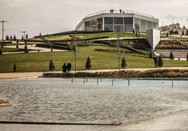 Parque Felipe VI de Logroño, en el entorno de la Estación Intermodal de la capital riojana.