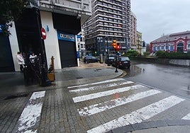 Lugar entre la plaza seis de Agosto y el paseo Begoña de Gijón en el que se produjo la agresión a los dos menores.