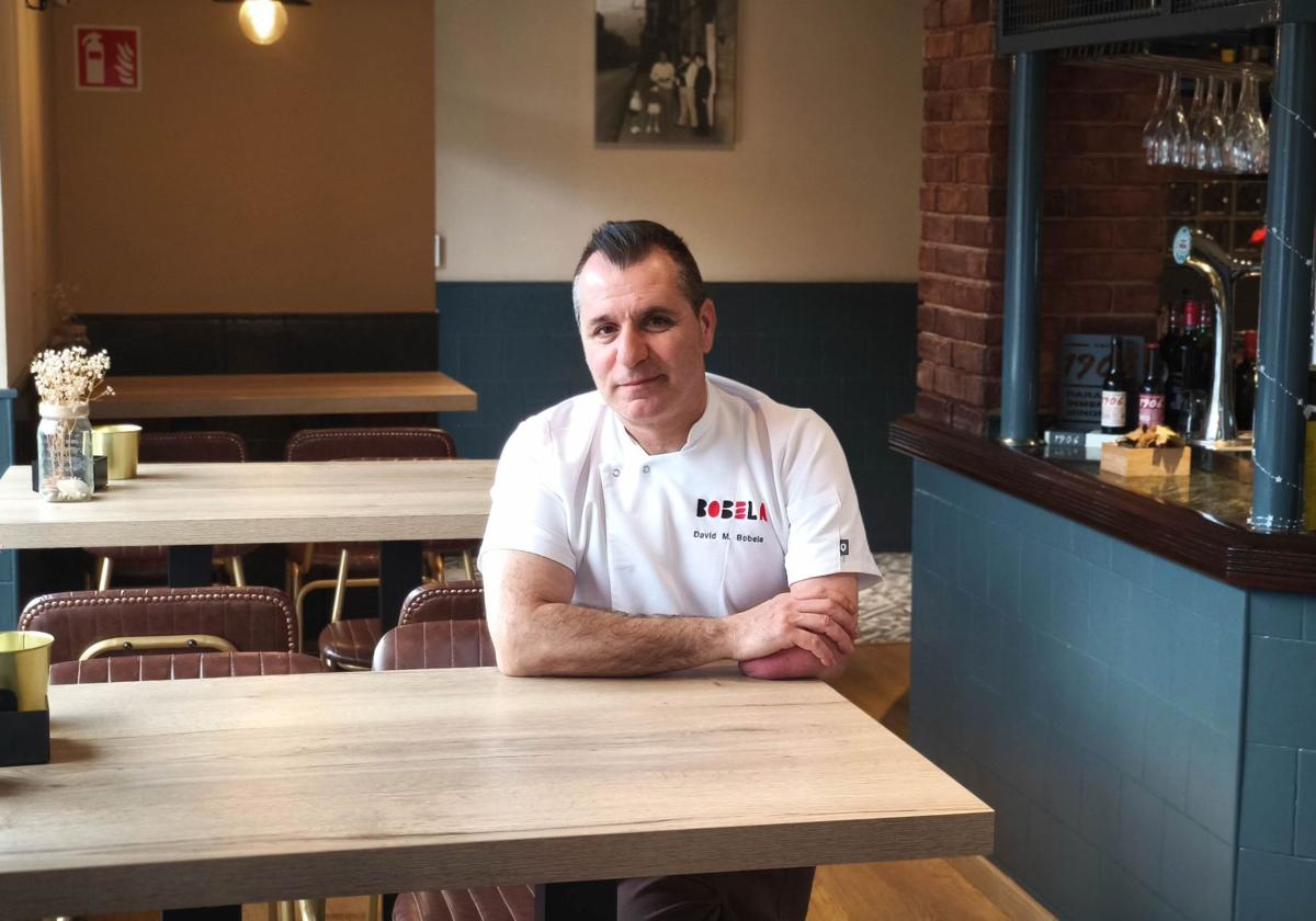 David Moreno Bobela, en su restaurante.