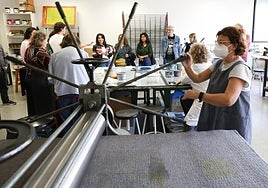 Un taller de las Aulas Populares de Avilés.