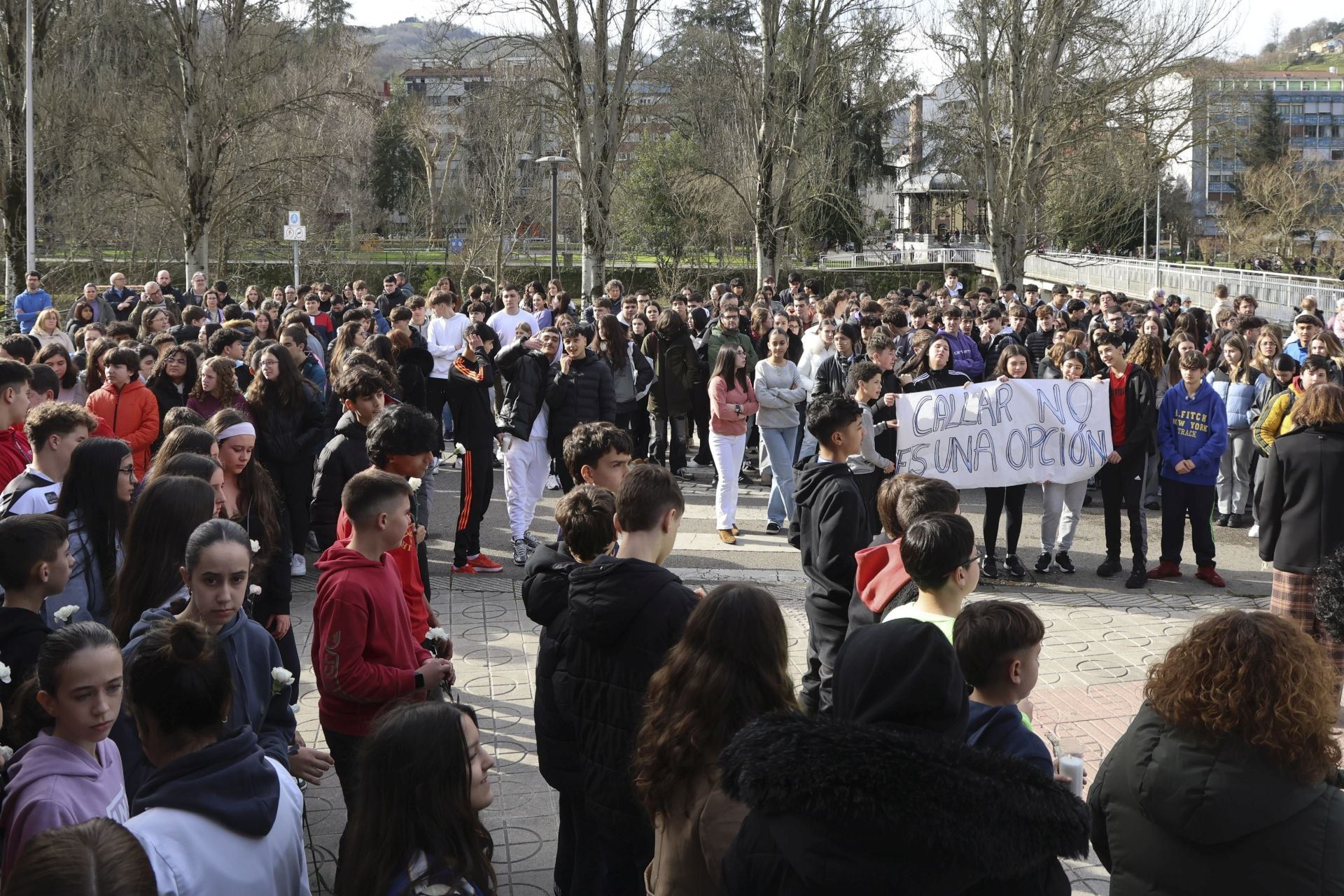 Clamor entre los niños de Langreo contra el crimen de Karilenia