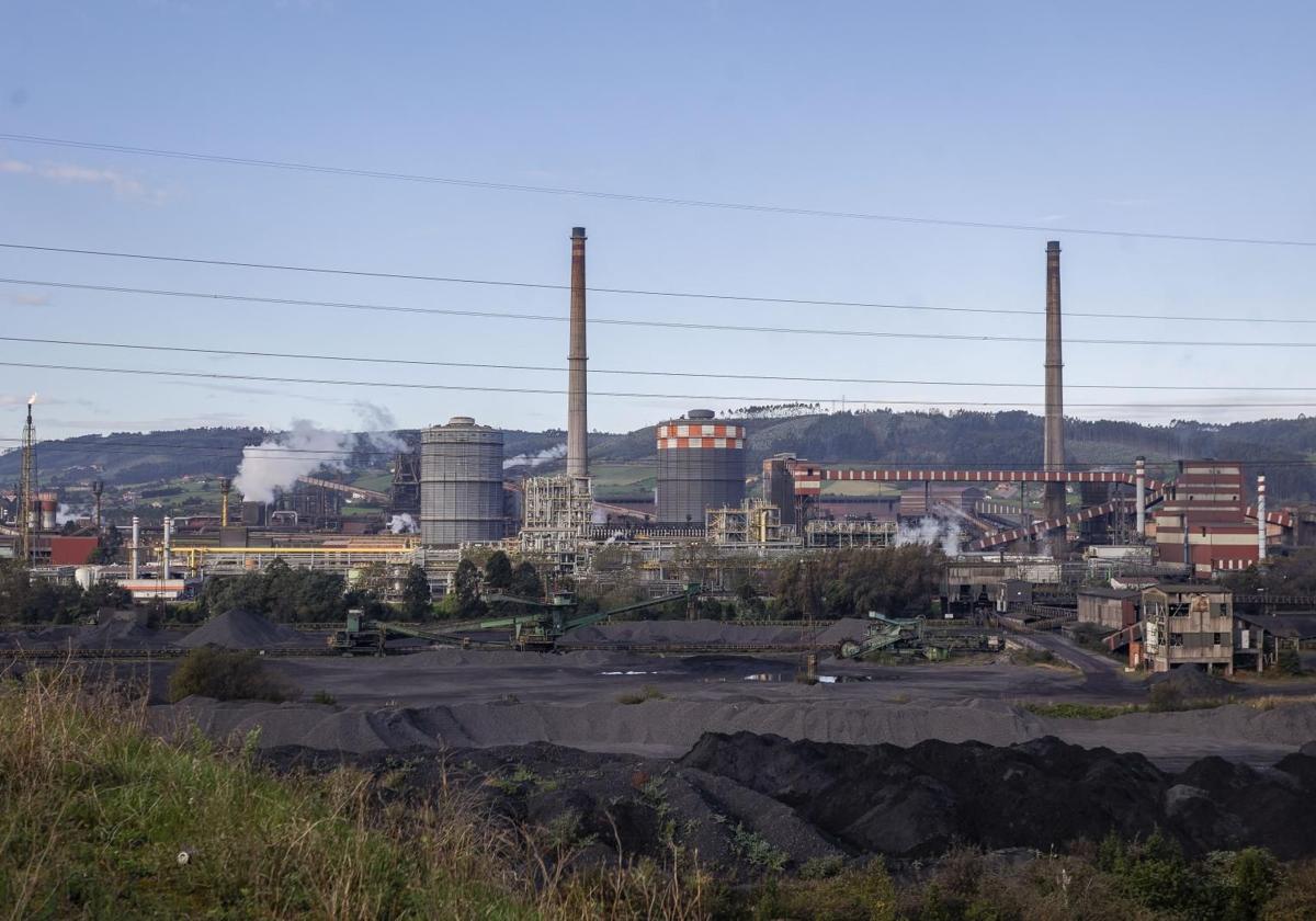 Hornos de Arcelor en la planta de Gijón.