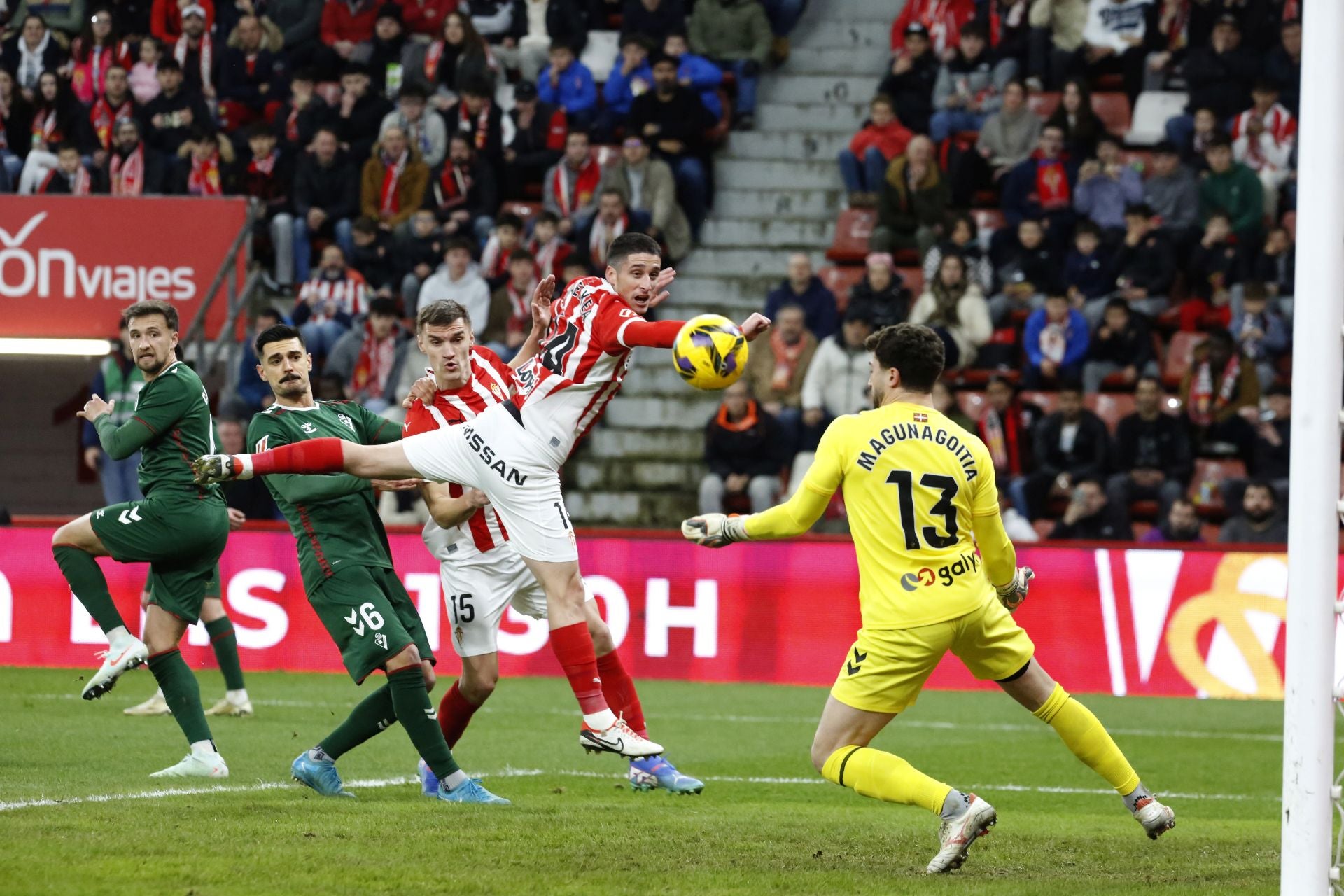 Las mejores jugadas del Sporting 0-0 Eibar, en imágenes