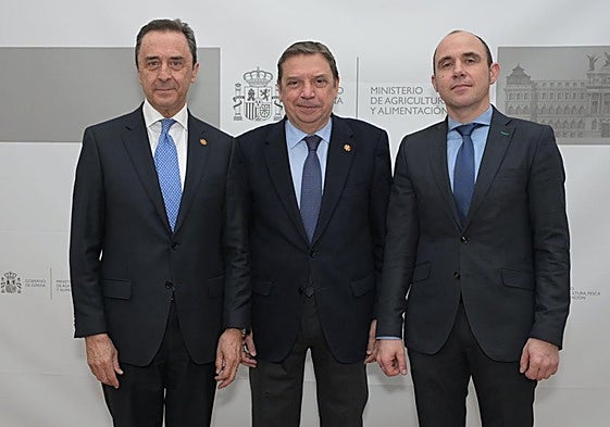 Ricardo Delgado Vizcaíno, Luis Planas y Alberto Álvarez.