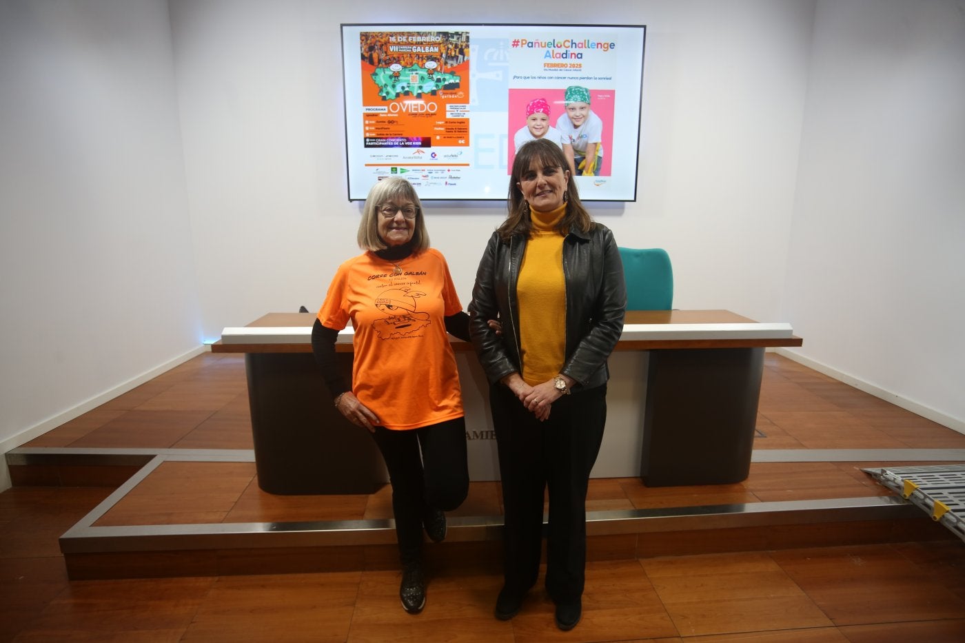 Graciela Etchegoyen y María Velasco, en la presentación.