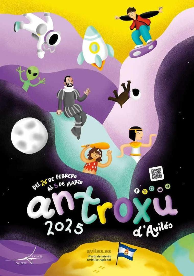 Imagen - Cartel del Antroxu de Avilés 2025.