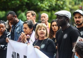 Imagen de archivo de una concentración en Oviedo por la mejora de las condiciones de acogida de los inmigrantes.