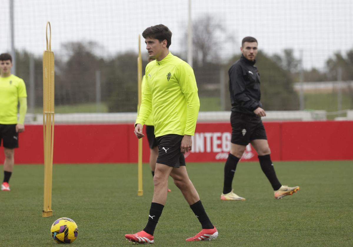 Las imágenes del entrenamiento del Sporting de Gijón