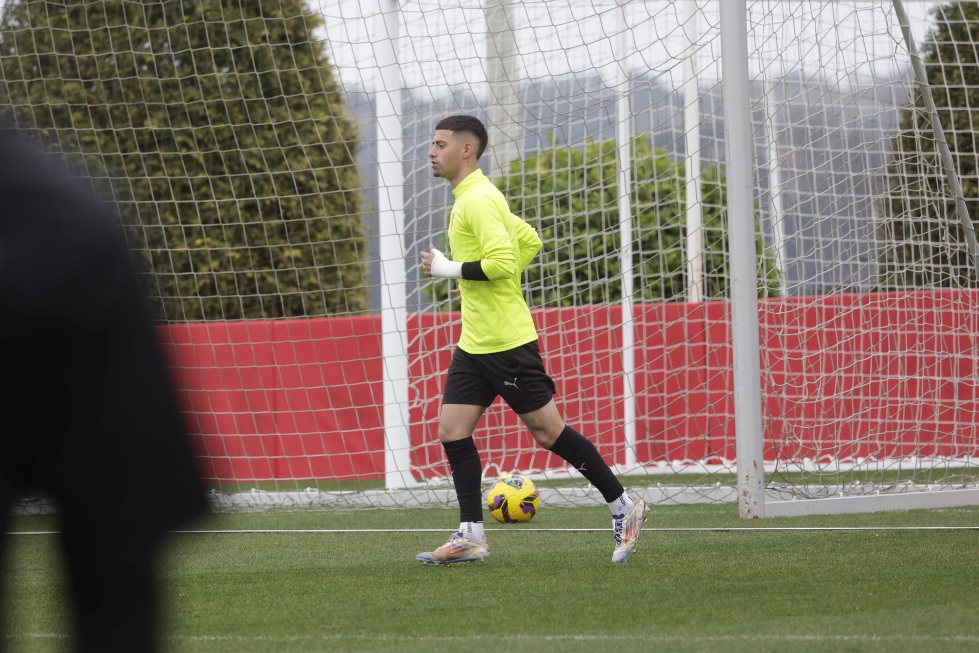 Las imágenes del entrenamiento del Sporting de Gijón