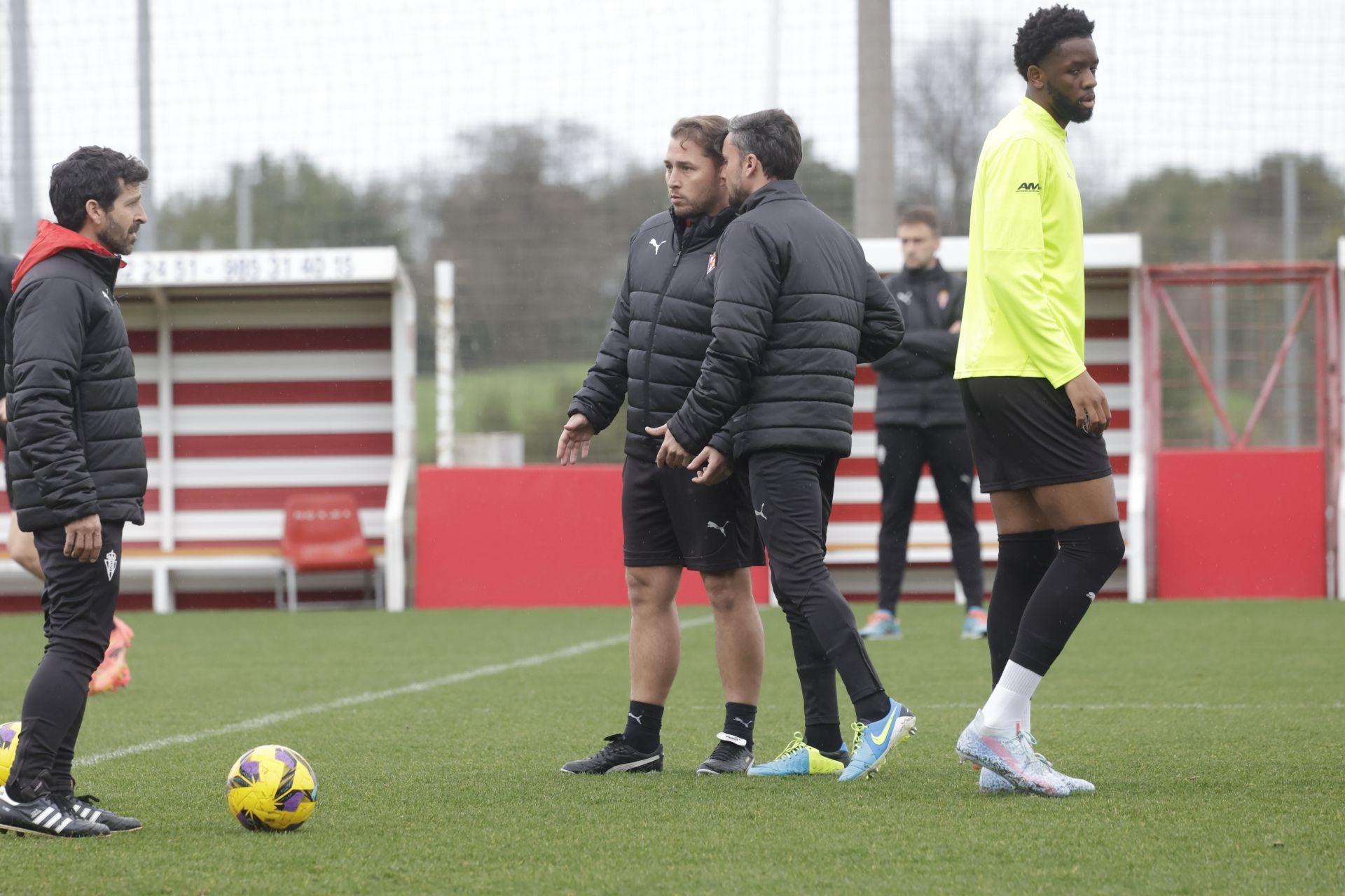 Las imágenes del entrenamiento del Sporting de Gijón