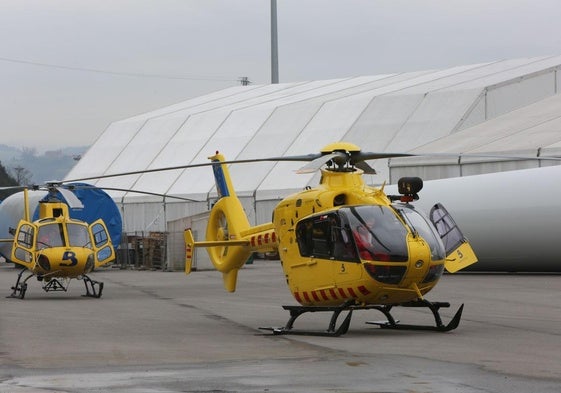 Helicóptero de Bomberos de Asturias.