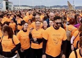 Salida de la carrera Galbán en Noreña.