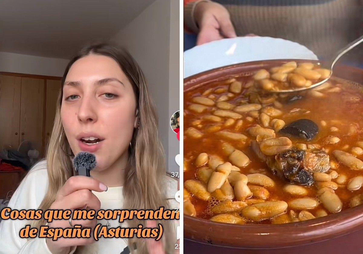 Así alucina una joven uruguaya con los tamaños de la comida en Asturias: «¡Trajeron una palangana!»