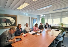 Reunión entre la Mesa Sociosanitaria de la Federación Asturiana de Empresarios y la gerente del ERA.