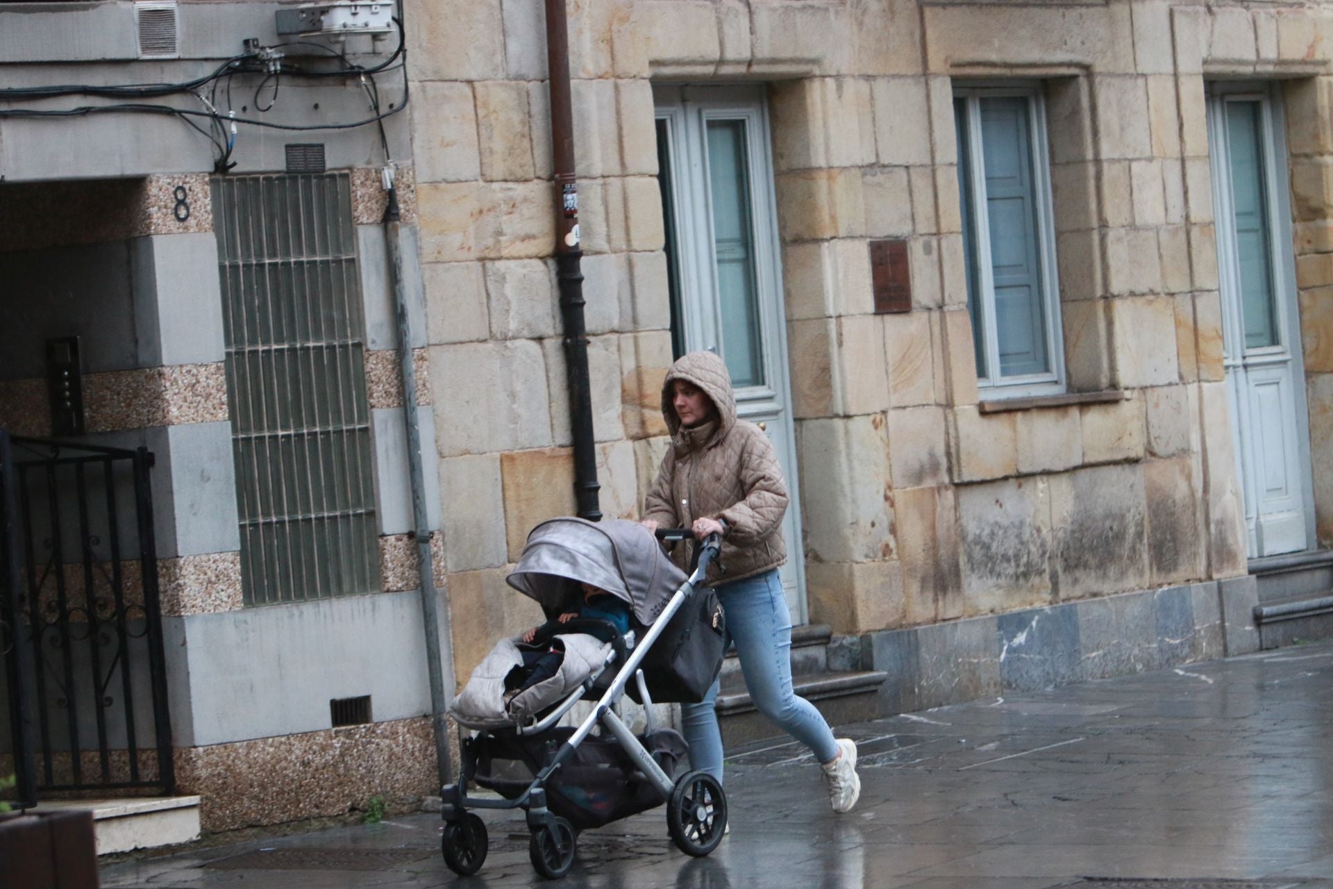 Lluvia y mucho viento en Asturias