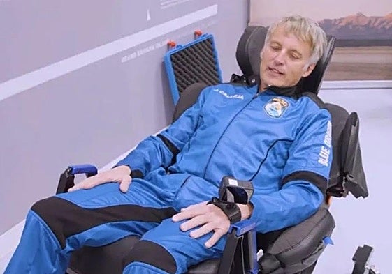 El aventurero emprende este martes su primer viaje espacial en el cohete New Shepard de Blue Origin, en un evento que se podrá seguir en directo en Telecinco.