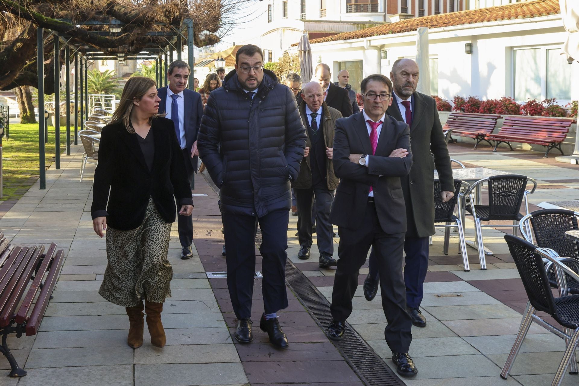 Así fue el encuentro de Adrián Barbón con EL COMERCIO