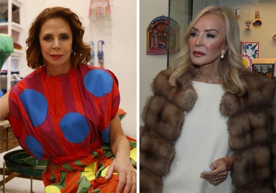 Ágatha Ruiz de la Prada y Carmen Lomana.