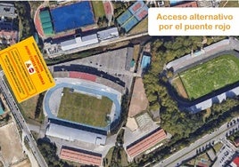 Imagen donde se señala el acceso alternativo.