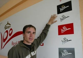 Javier Dorado durante su etapa en Gijón.
