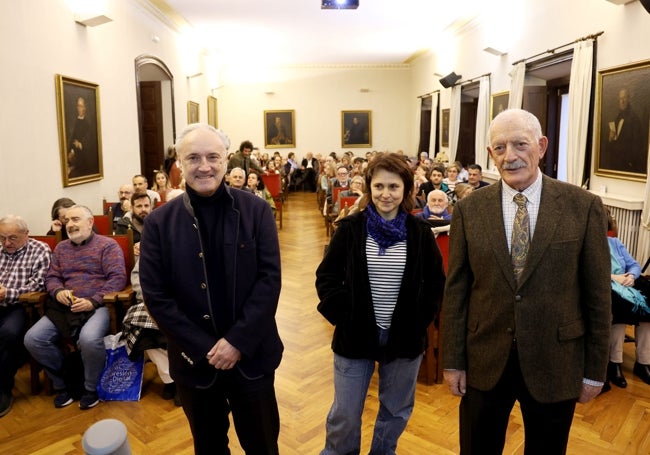 Ángel Villa, Esperanza Martín y Ramón Rodríguez, en el Ridea.