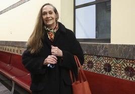 Isabel García Lorca, antes del homenaje a Julián Orbón.