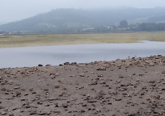 Zona de la ría de Villaviciosa en la que se proyecta la planta de almejas.