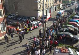 Grave explosión en un edificio de viviendas en Mieres