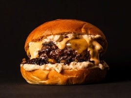 Hamburguesa McFly elaborada en Vacvno de Gijón