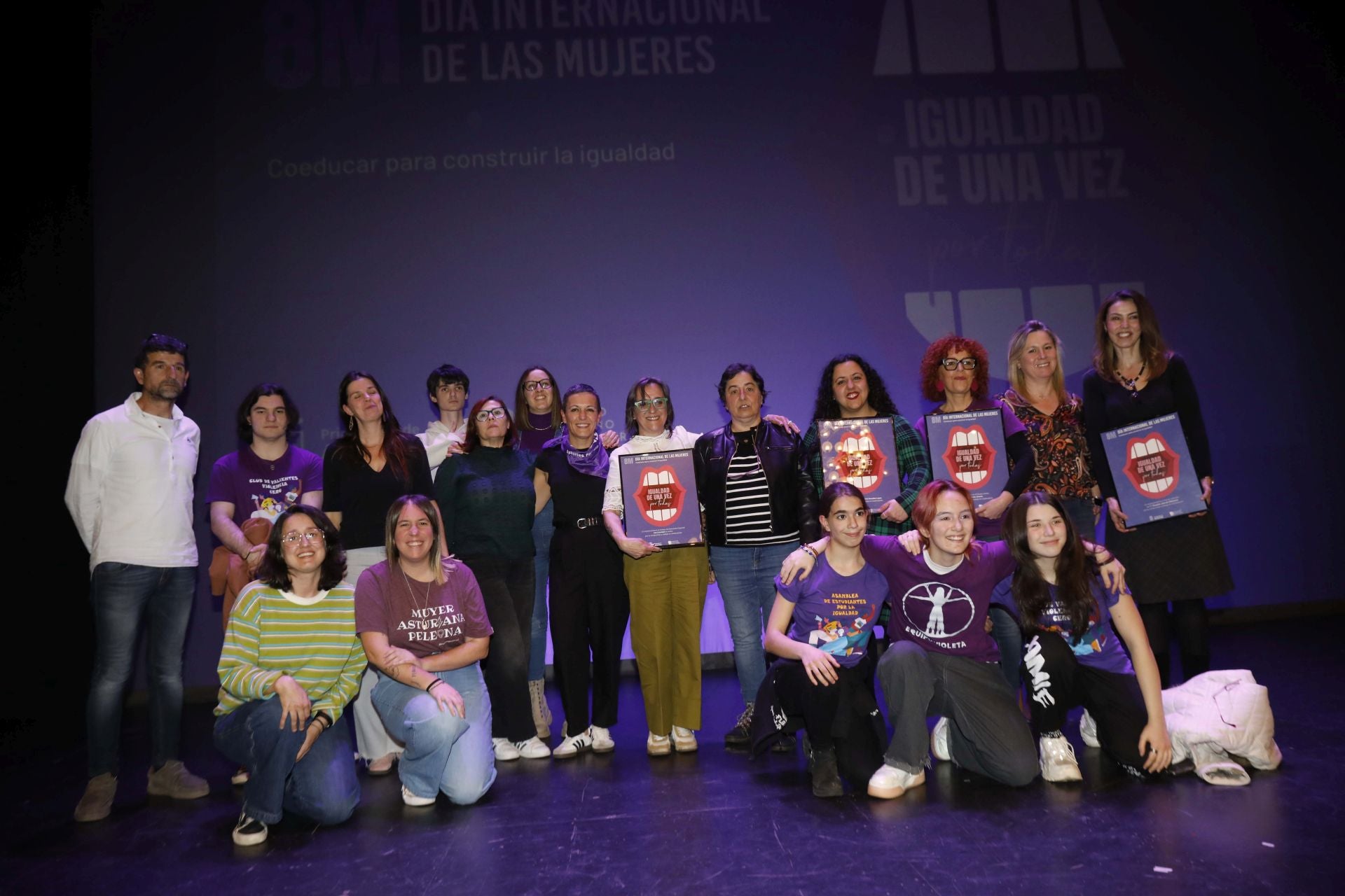 En imágenes: el acto institucional del 8M en Asturias