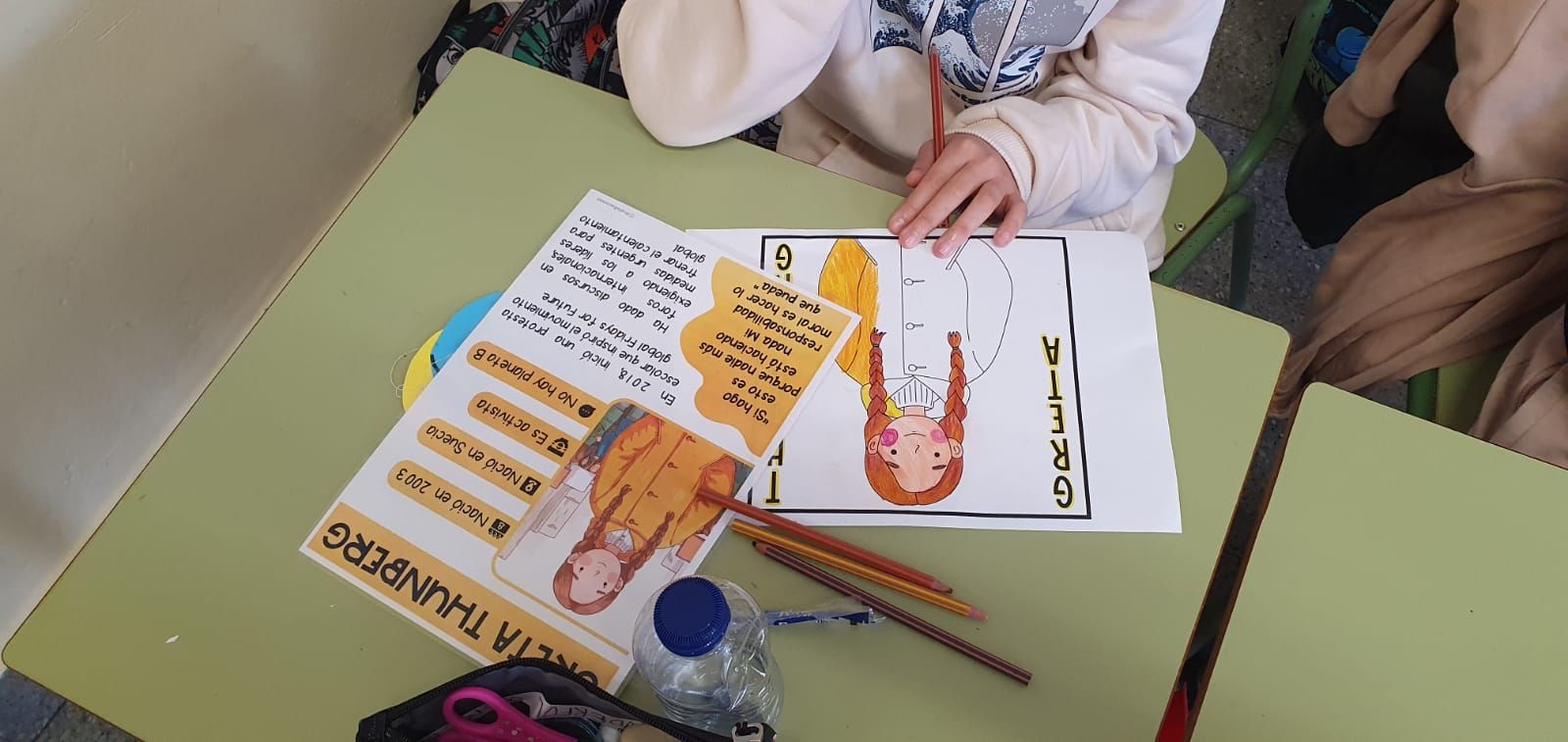 Los colegios de Gijón se vuelcan con el 8M