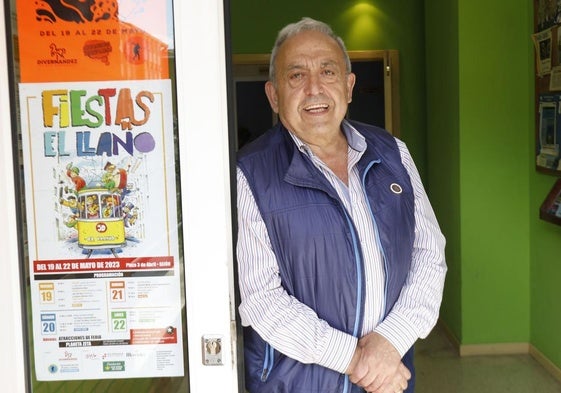 Ángel Ramos, actual presidente de la asociación vecinal 'El Fumeru' de El Llano