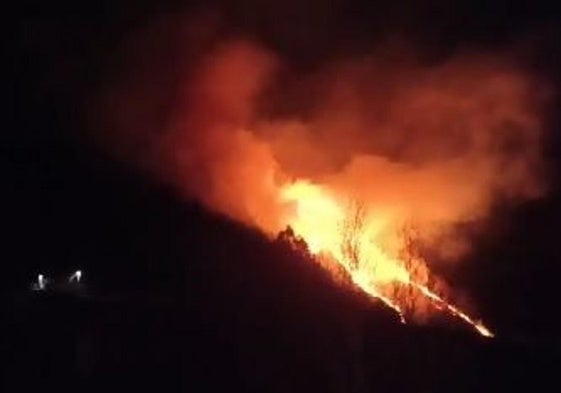 Los fuertes vientos del sur favorecen al menos 20 incendios en 16 concejos asturianos