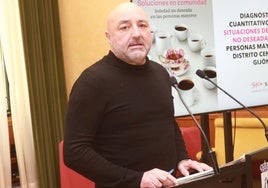 Guzmán Pendás, concejal de Servicios Sociales, en una imagen de archivo, en el Ayuntamiento de Gijón