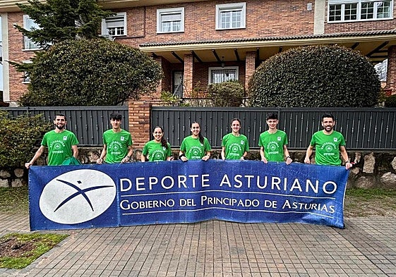 Juanan Martínez, Jaime Bueno, Erika Pérez, Mariam Benkert, Claudia Rendueles, Abel Rodríguez y José Benito López, en Madrid.