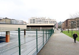El patio cerrado en la escuela infantil de La Florida.