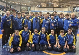 Delegación del Club Óscar Fernández de judo.