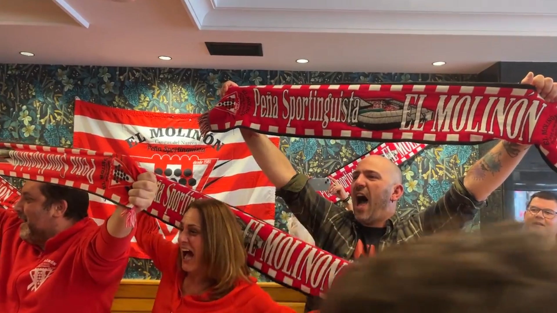 Comida de Peñas sportinguistas del occidente en Cangas de Narcea