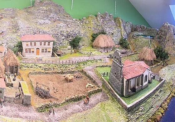 Somiedo exhibe el belén de Valle de Lago
