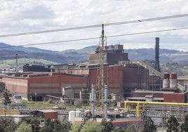 Instalaciones de la acería de Arcelor en Gijón.