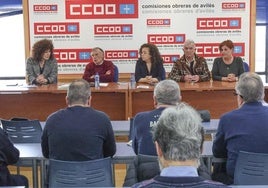 Raquel Agüeros, Laureno López Rivas, Carmen Pérez, Juan José de la Roz y Evelia Muñiz.